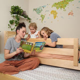 1211-001 : Kids Beds XL Trundle Bed, Natural