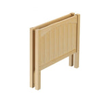 140-001 : Component Twin Panel Bed End Med - Half, Natural