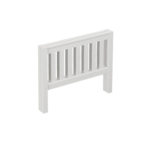 141-001 : Component Twin Slat Bed End Med - Natural