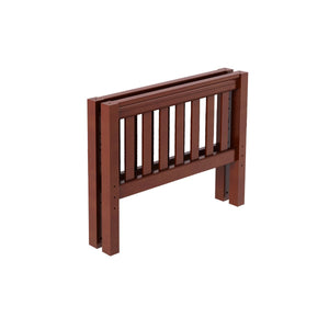 141-001 : Component Twin Slat Bed End Med - Natural