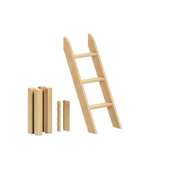 1413-001 : Component Low Loft Legs with Angle Ladder, Natural