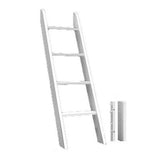 1423-002 : Component Low Bunk over Mid Loft Angle Ladder, White
