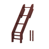 1466-003 : Component Angle Ladder for High Twin XL over Queen Bunk, Chestnut