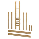 1571-001 : Component Ultra High Loft Straight Ladder Kit w/ 2 XL long cross member, Natural