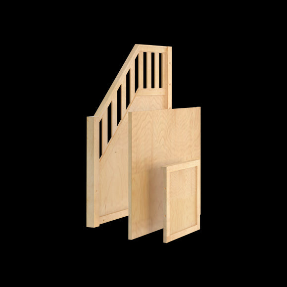 1731-001 : Component Low Loft Banister and Panels, Natural