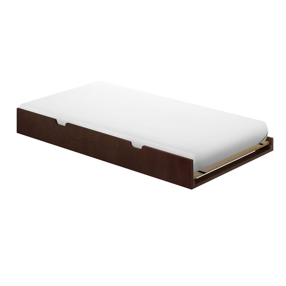 175261-005 : Component Trundle Bed w/ 7 pcs Slat Roll and Rubber Castors, Espresso