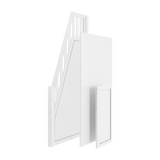 1761-002 : Component Medium Bunk Bannister, White