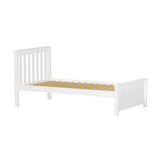177210-002 : Single Beds Twin Bed w/ Slat HB & Foot Panel incl. Slat Roll, White