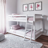 177214-002 : Bunk Beds Twin Low Bunk, White