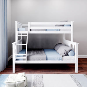 177231-121 : Bunk Beds Twin over Full Slat Bunk w/ Angle Ladder incl. Slat Rolls, Grey