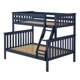 177231-131 : Bunk Beds Twin over Full Slat Bunk w/ Angle Ladder incl. Slat Rolls, Blue