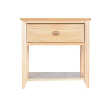 180001-001 : Furniture Nightstand with Drawer and Shelf, Natural