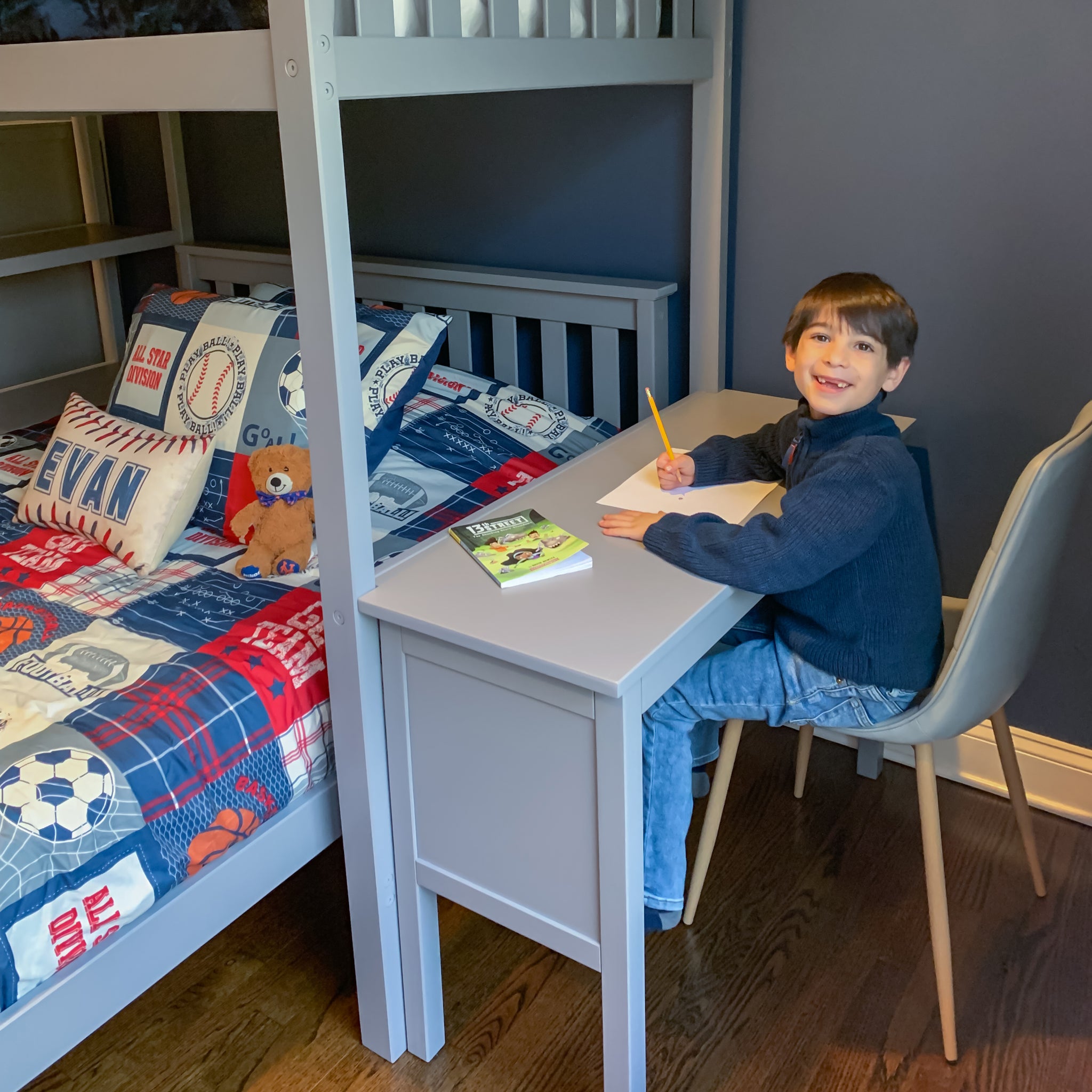 Back to School Ready - Top Kids Study Loft Bed with Desk – Maxtrix