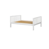 2040 WS : Kids Beds Full Basic Bed - Medium, Slat, White