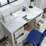 2455-002 : Furniture 4 Drawer Student Desk, White