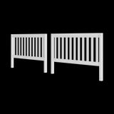 361-002 : Component Full Slat High Bed End/High, White