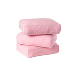 3740-023 : Accessories Back Pillows (set of 3), Soft Pink + White