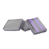 3740-066 : Accessories Back Pillows (set of 3), Purple + Grey