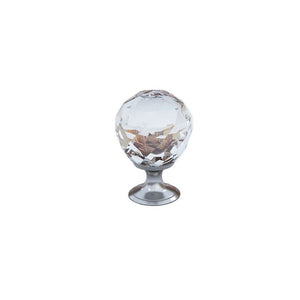 5121-000 : Hardware Ball Facet Crystal Knob, Clear