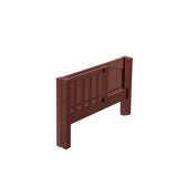 600-003 : Component BX Panel Bed End & Bed w/ Opening (Twin), Chestnut