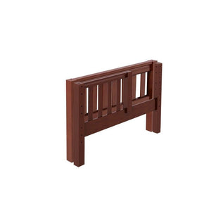 601-003 : Component BX Slat Bed End & Bed w/ Opening (Twin), Chestnut